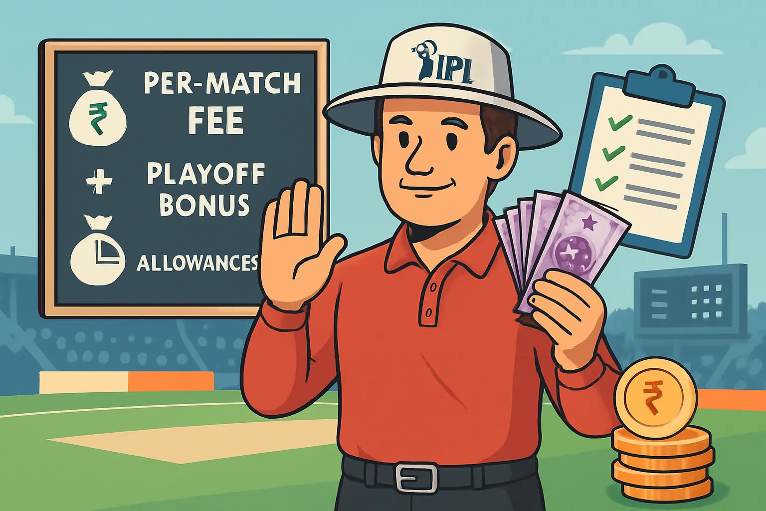 Umpire Salary IPL: Per-Match Fees, Playoff Bonuses & Allowances